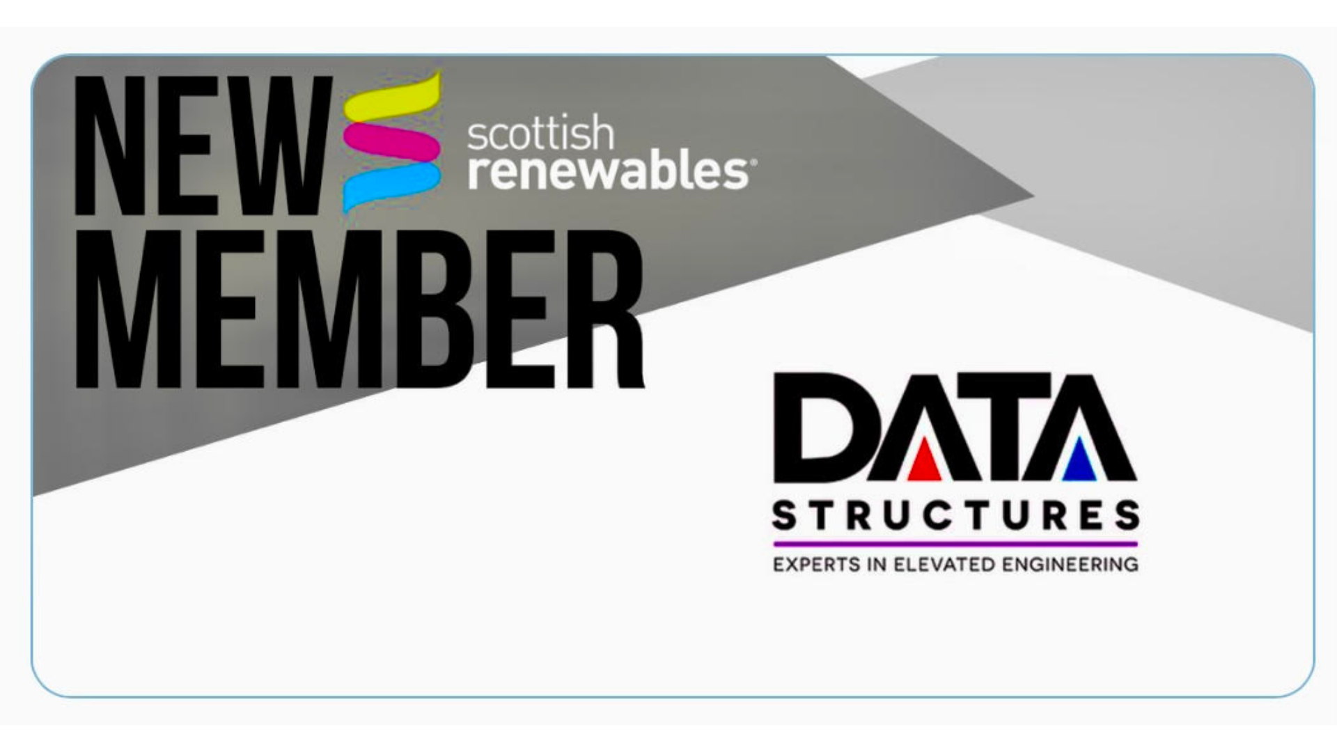 Data Structures UK (DSUK) are now members of Scottish Renewables